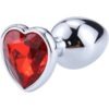 Heart Base Stainless Steel Anal Plug