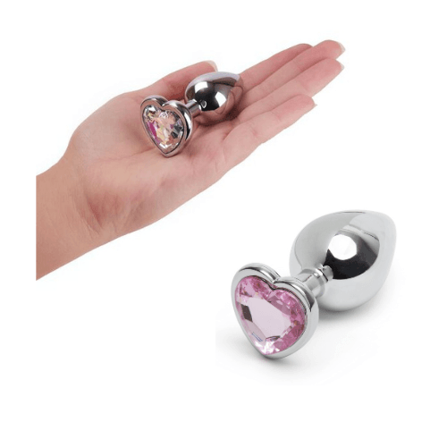 Metal Butt Plug Small Size Heart Shape AT-003 - Image 3