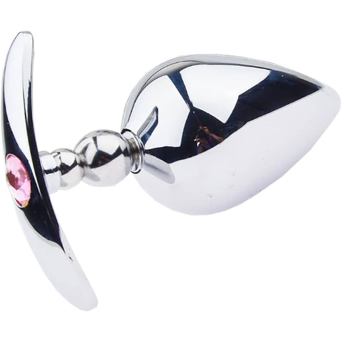 a1 large size steel anal butt plug at 001