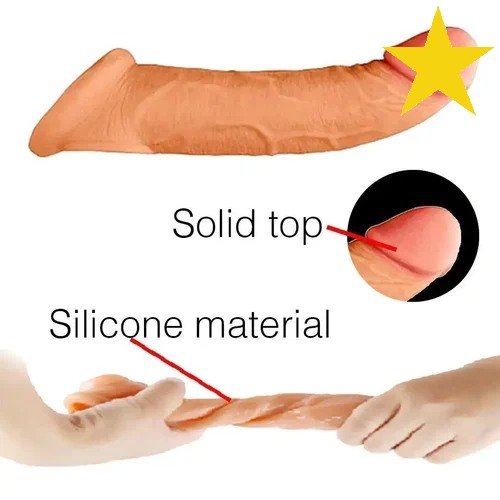 ribbed dragon condom brown color penis sleeve for men