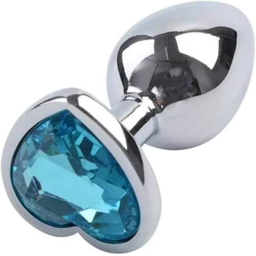 heart base stainless steel anal plug