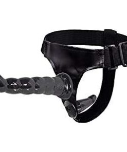 Black Double Penis Strapon Harness Female Masturbation