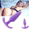 purple mini anchor female and male jelly anal butt plug