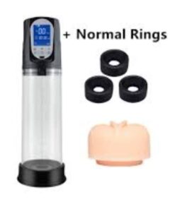 1 In 2 Grade Pussy Cap With LCD Display Penis Growth Enlarge Pump For Men