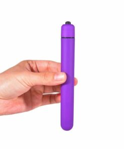 10 Mode Extra Long Slim Slender Bullet Vibrator Beginner Sex toys for Women Purple