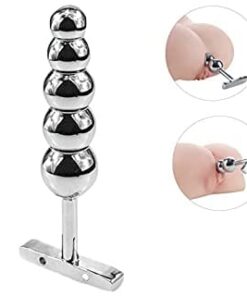 5 Bead Extra Large Metal Anal Butt Plug