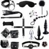 beginners-sm-adult-game-bdsm-restraints-sex-toys-15-pcs-bondage-kit-black