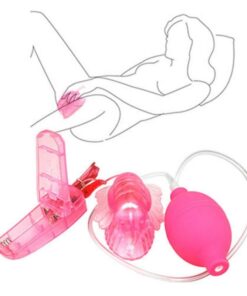 Butterfly Clitoral Pump Multi Speed Vibration Perfect Hand Pump Tantalizing Ticklers