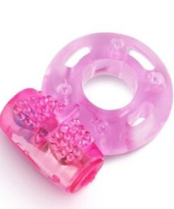 Butterfly vibration silicone dick ring