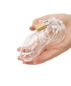 CB-6000 Clear Male Chastity Device Penis Lock Male Chastity