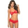 LACE BRALETTE LINGERIE SET WITH NATURAL LIFT CUPS