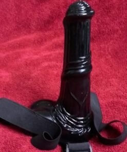 Strap On Black horse dildo adult masturbator
