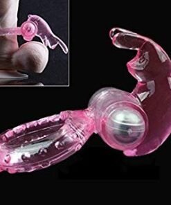 vibrating pink rabbit cock ring clitoris tickler